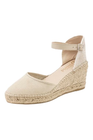 Espadrillas con zeppa - Beige