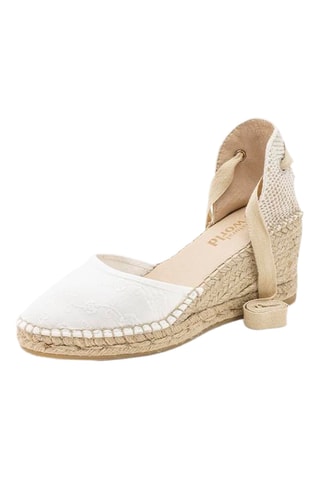 Espadrillas con zeppa - Bianco
