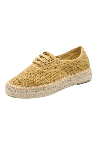 Espadrillas in cotone bio Rosso - Verde chiaro
