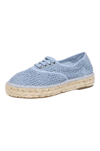 Espadrillas in cotone bio Rosso - Blu