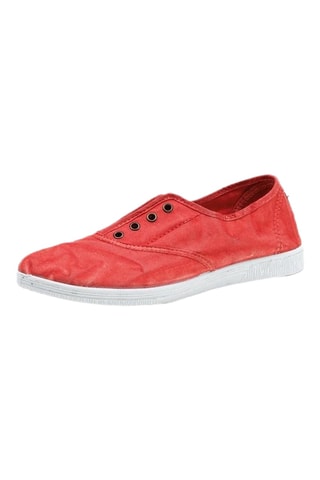 Tennis en coton biologique Fuchsia - Rouge