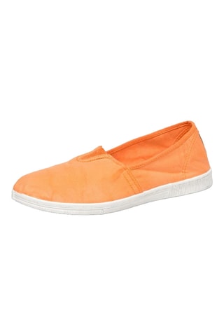 Slip-on in cotone bio Azzurro - Arancione