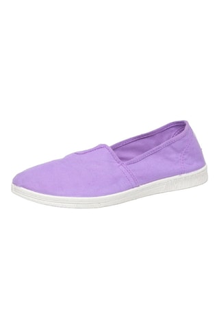 Slip-on en coton biologique Bleu clair - Violet