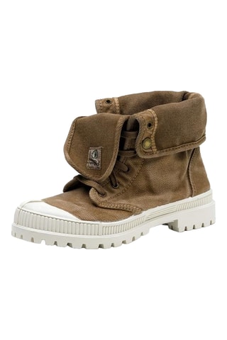Sneakers alte in cotone bio Celeste - Beige