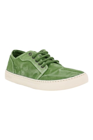Tennis en coton biologique Rouge brique - Vert