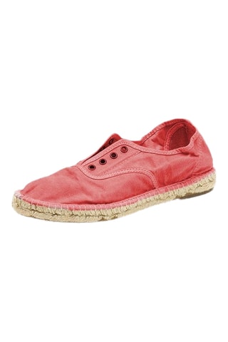 Espadrillas in cotone bio Rosa - Rosso