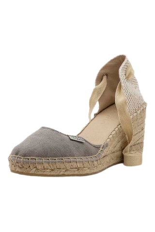 Espadrillas con zeppa - Grigio