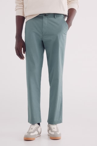 Pantaloni chino - Celeste