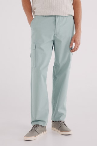 Pantaloni chino - Verde acqua