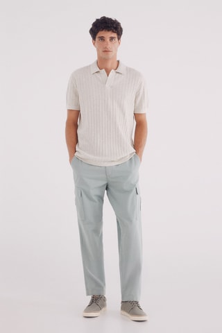 Pantaloni chino - Verde acqua