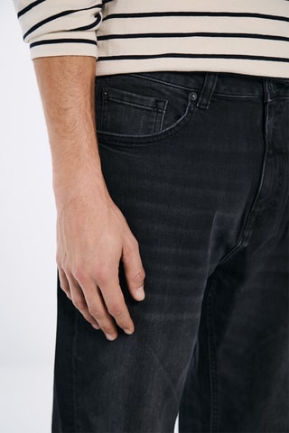 Jeans straight - Grigio scuro