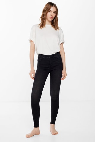 Jeans skinny a vita alta - Nero