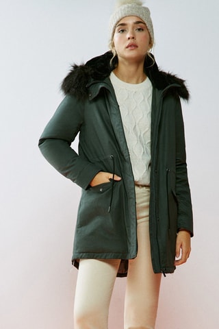 Parka con cappuccio - Verde