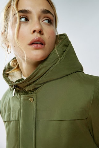 Parka con cappuccio - Verde