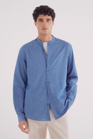 Camicia in jeans - Azzurro