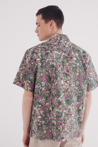 Camicia in lino - Kaki