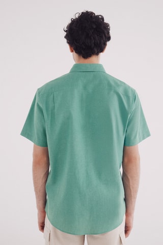 Camicia in lino - Verde chiaro