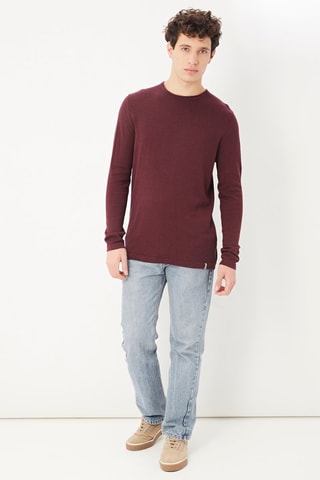 T-shirt - Bordeaux melange