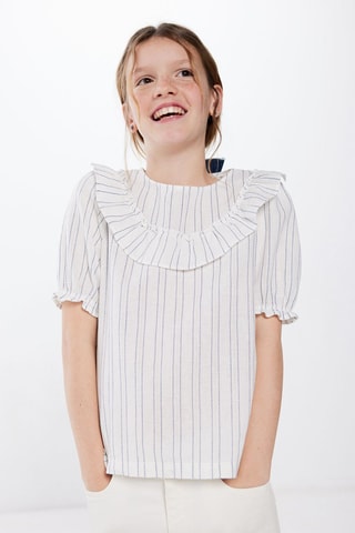 Blusa in lino - Bianco