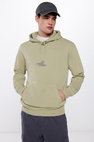 Felpa con cappuccio - Verde