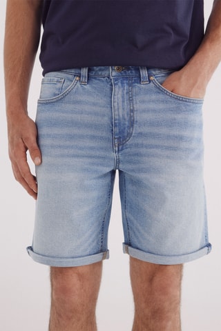 Bermuda in jeans - Celeste