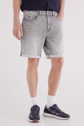 Bermuda in jeans - Grigio chiaro