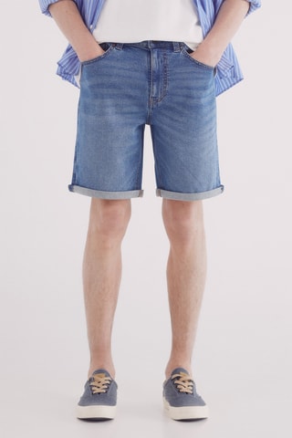 Bermuda in jeans - Azzurro