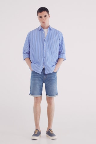 Bermuda in jeans - Azzurro