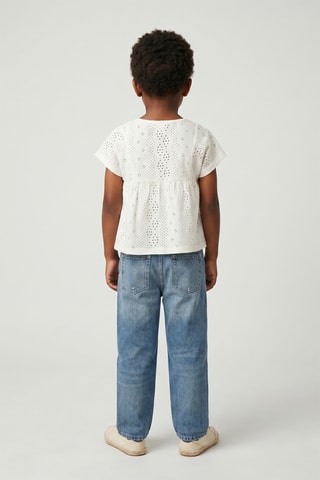 T-shirt in sangallo - Bianco