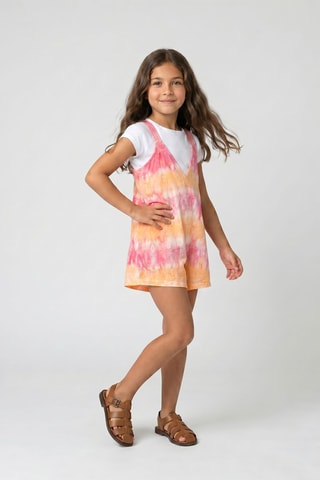 Tuta tie and dye - Rosa e arancione