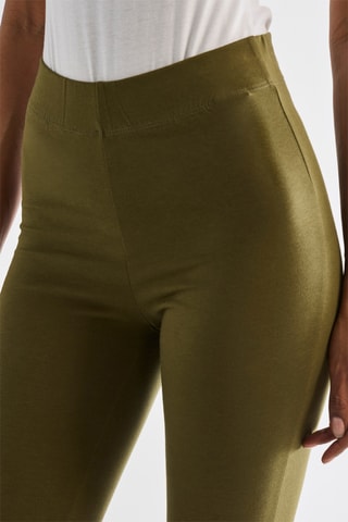 Leggings a vita alta - Kaki