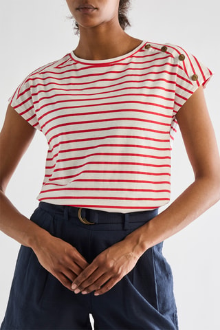 T-shirt - Bianco e rosso
