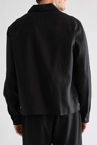 Camicia in lino - Nero