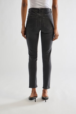 Jeans a vita alta - Nero