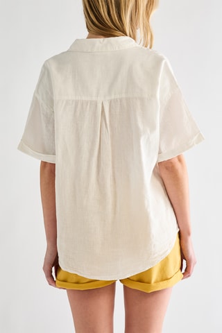Camicia in lino - Ecrù