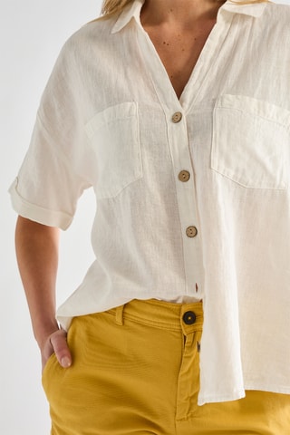 Camicia in lino - Ecrù