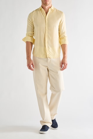 Camicia in lino - Giallo