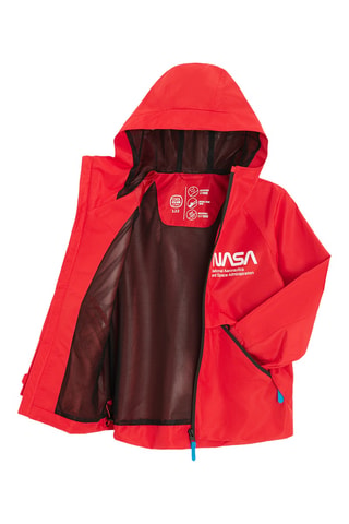 Coupe-vent à capuche NASA - Rouge