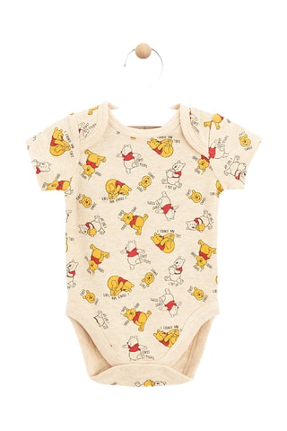 4 bodys Winnie l’Ourson Disney - Jaune et beige