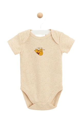 4 bodys Winnie l’Ourson Disney - Jaune et beige