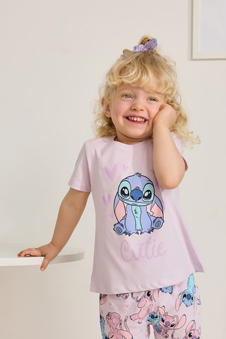 T-shirt Stitch Lilo et Stitch Disney - Mauve