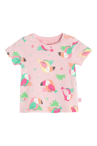 2 t-shirts - Fuchsia et rose poudré