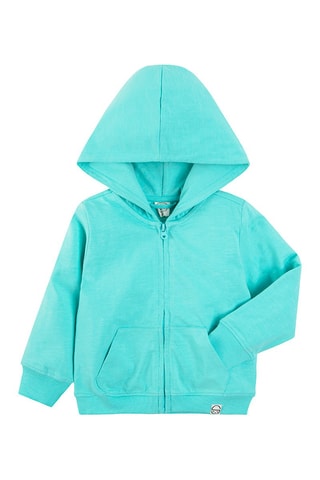 Sweat à capuche Turquoise