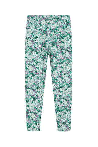 2 treggings - Vert et mauve