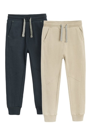 2 pantalons - Beige et noir