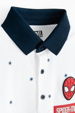 Polo Spider-Man Avengers Marvel - Blanc