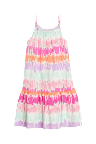 Robe tie and dye - Fuchsia et ciel