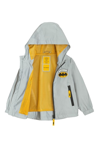 Cortavientos con capucha Batman La Liga de la Justicia DC Comics - Gris claro
