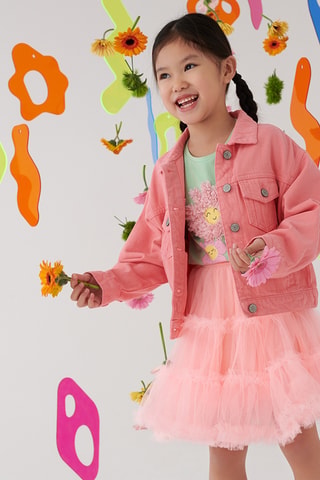 Veste en jean - Corail