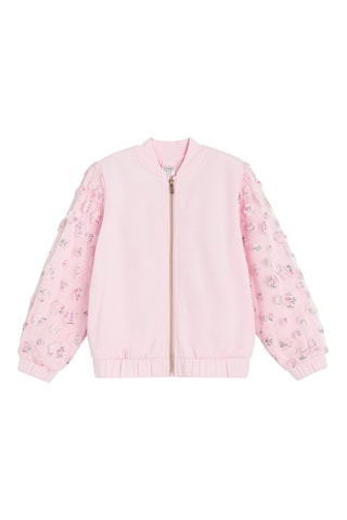 Sweat bi-matière - Rose